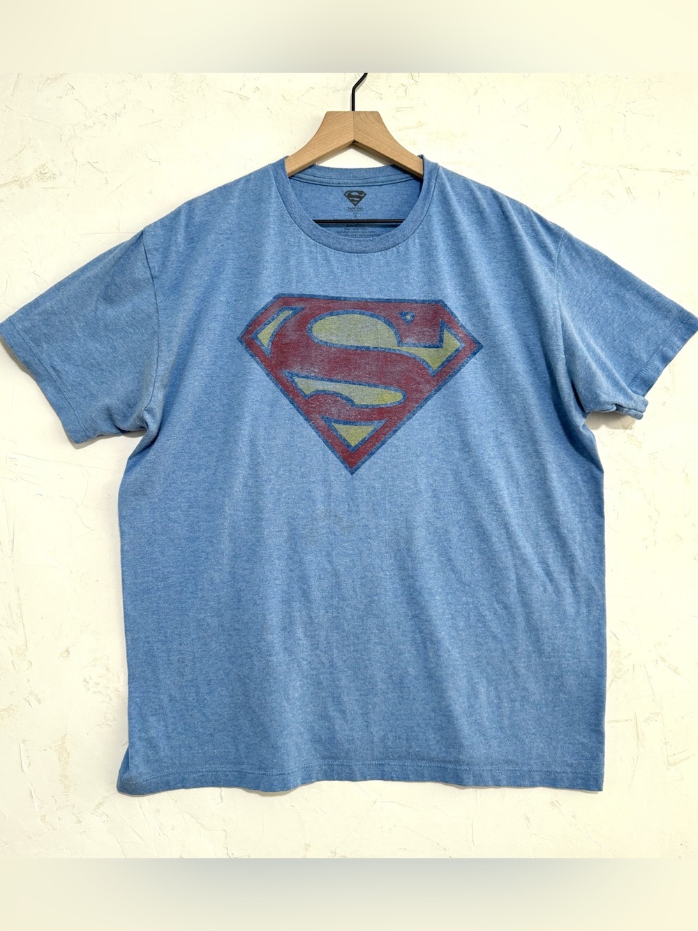 Superman DC Comics Logo Graphic T-Shirt Blue Men’s XL